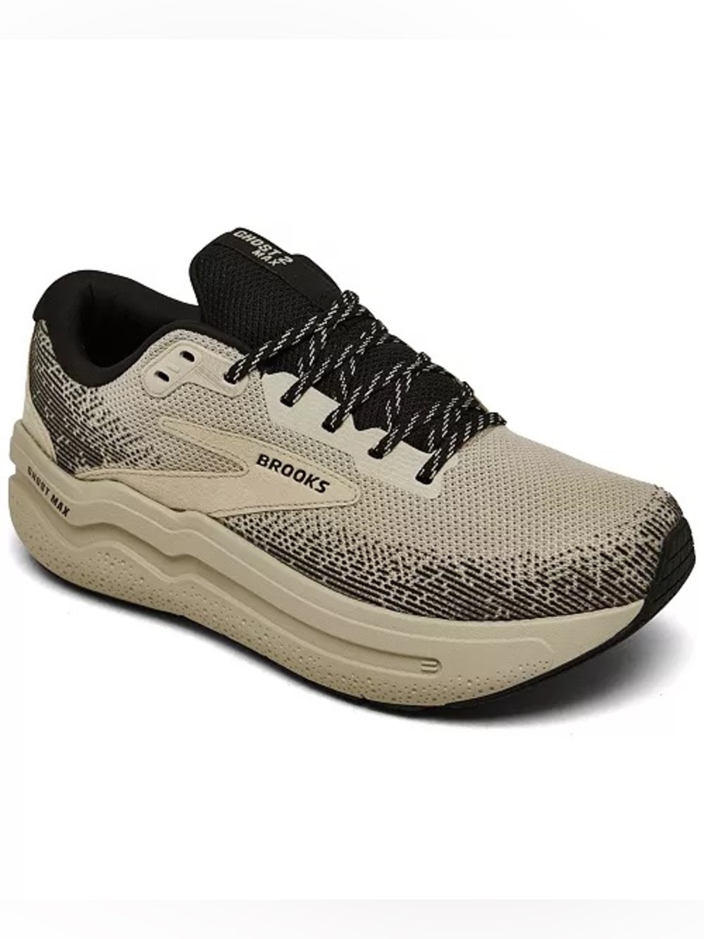 Brooks Women's Ghost Max 2 Running Sneakers Beige and Black Size 9.5